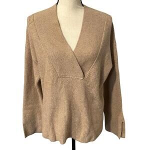 Banana Republic Tan Super Soft V-Neck Sweater Size S